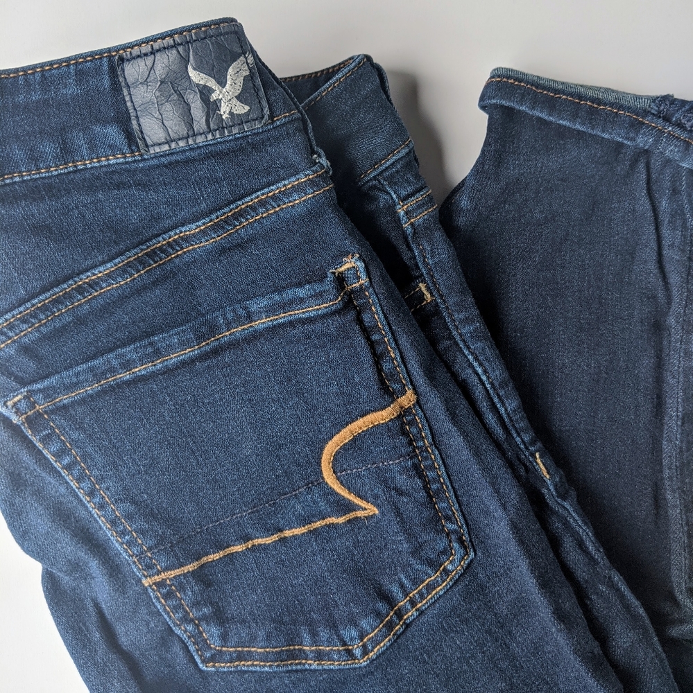 American Eagle Stretch Dark Wash Jeggings 6P